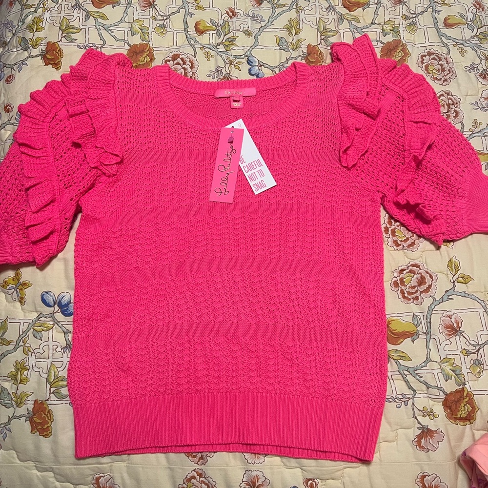 Lily Pulitzer short sleeve sweater